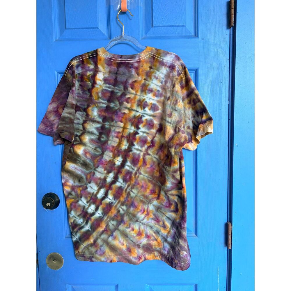 Handmade tie dye L unisex ice dyed t-shirt